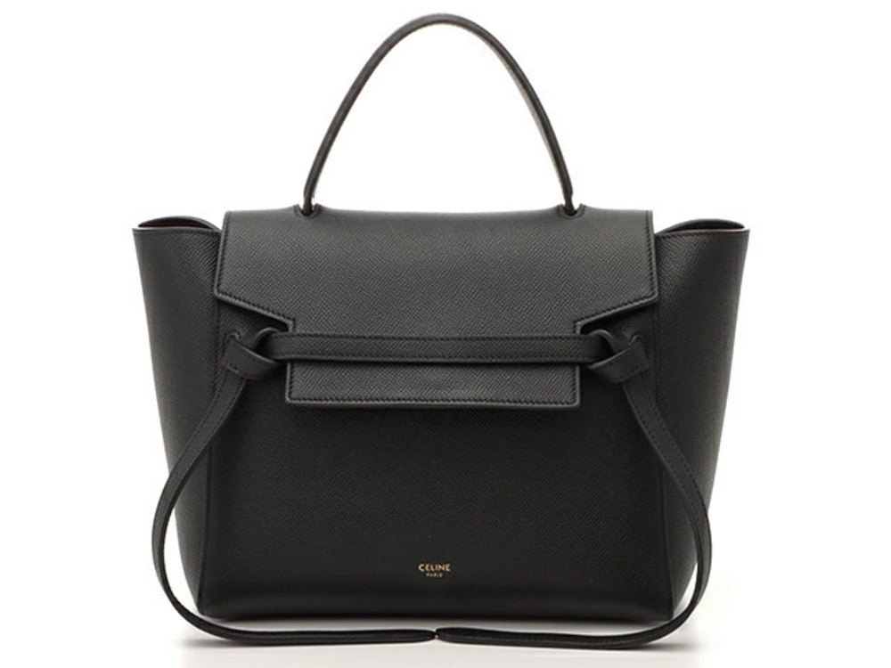 Celine black Celine Belt Bag grained calfskin leather